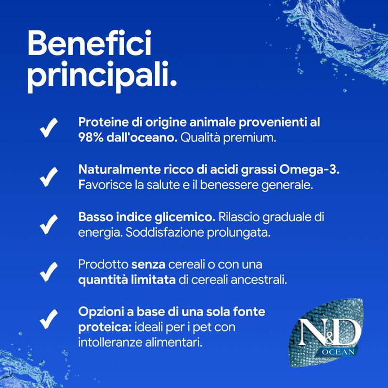 N&D Farmina Ocean Dog Adult Medium & Maxi Merluzzo, Zucca & Arancia 12 kg