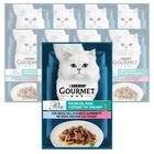 Gourmet Perle Cat Adult con Pesce dell'Oceano e Gamberetti 85 gr