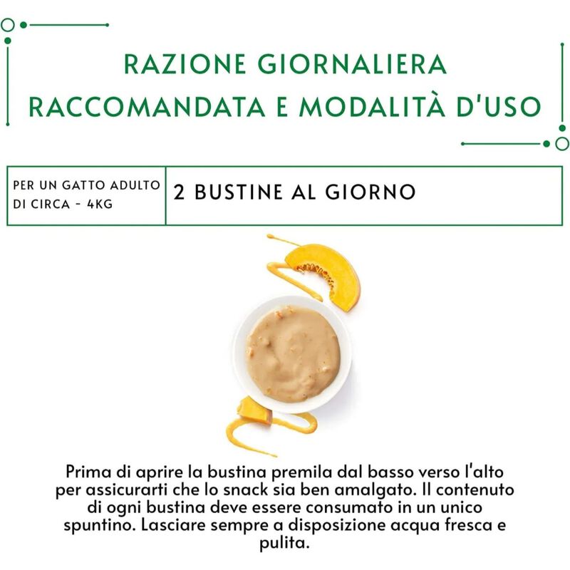 Gourmet Nature's Creations Snack per gatti Exquisite Puree Pollo e Zucca 5 x 10 gr