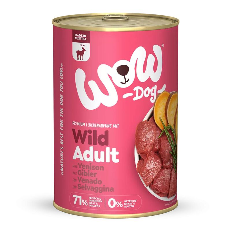 Wow Dog Adult Selvaggina con Alghe Marine e Patate Dolci 400 gr