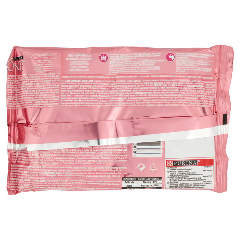 Purina One Kitten con Pollo e carote 85grx4pz