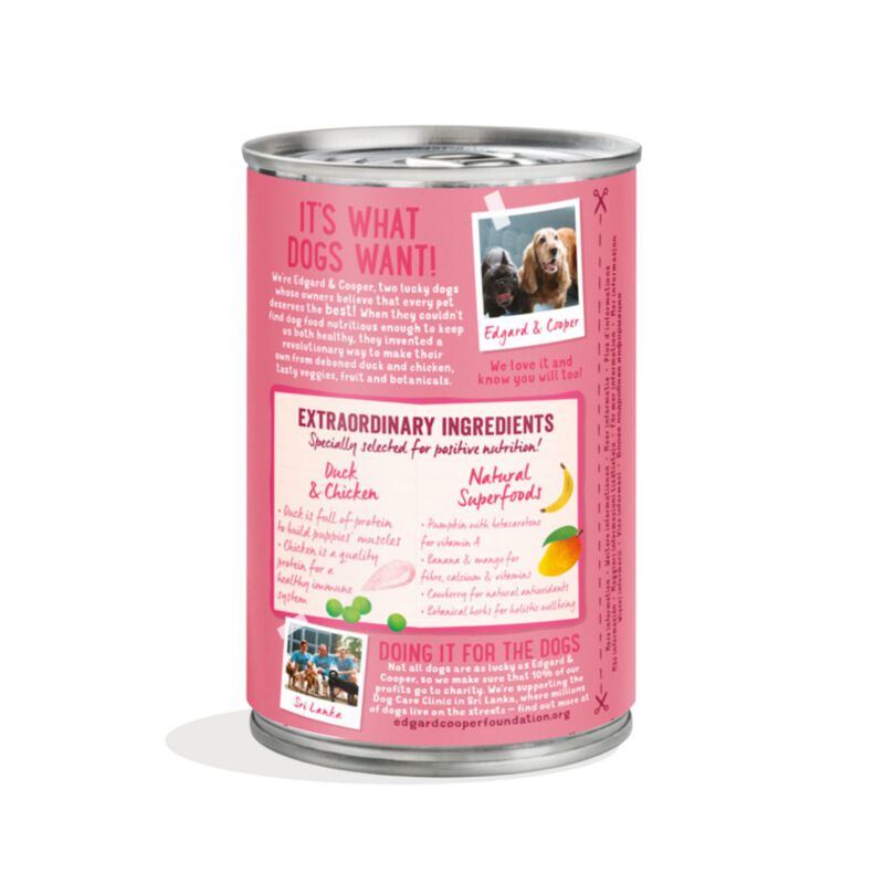 Edgard & Cooper Dog Puppy Anatra e Pollo 400 gr