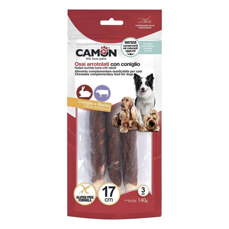 Camon Dog Stick Rolls con coniglio 140gr 3 pz