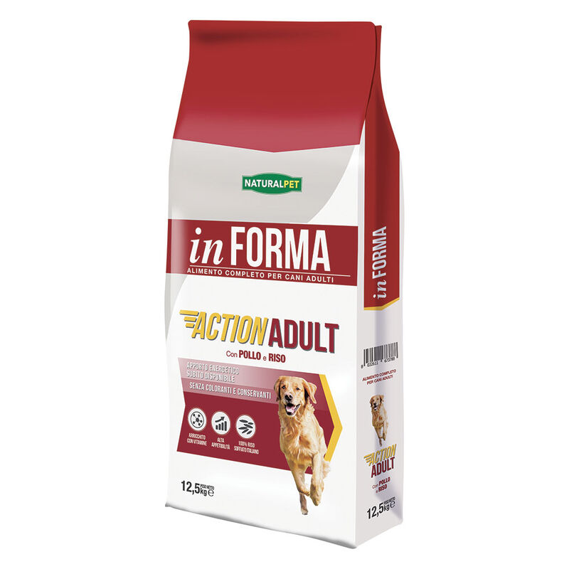 Naturalpet In Forma Action Dog Adult pollo e riso 12,5 kg
