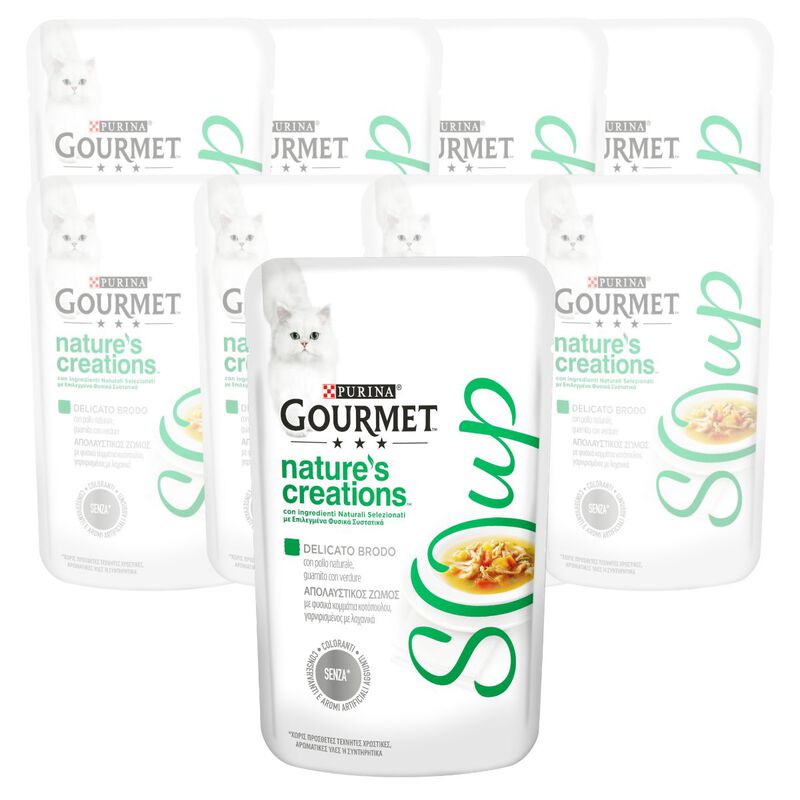 Gourmet Nature's Creation Soup Cat Adult Pollo e Verdure 40 gr