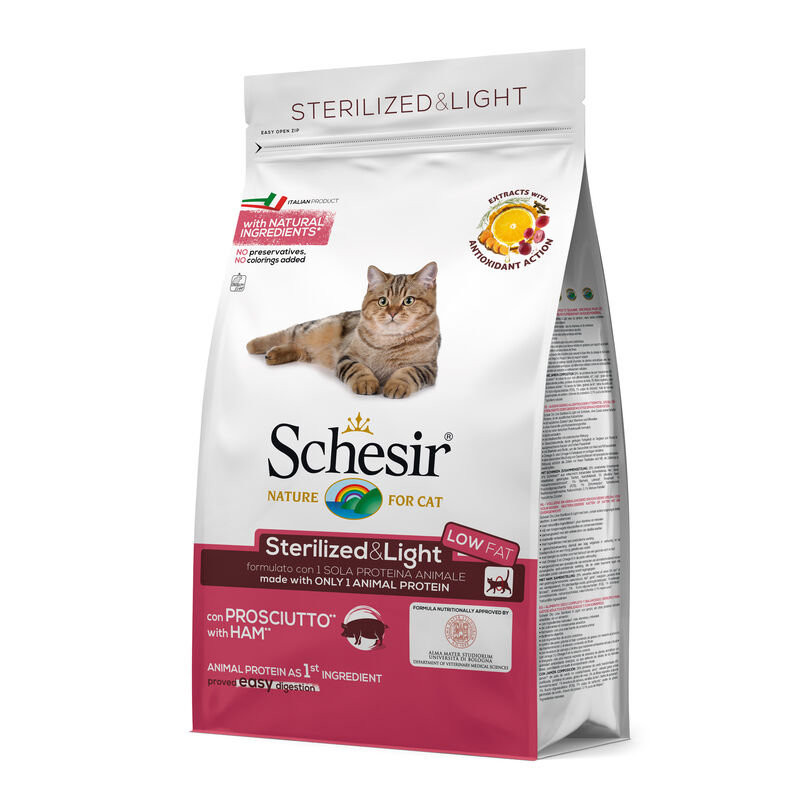 Schesir Cat Sterilized & light con prosciutto 1,5 kg