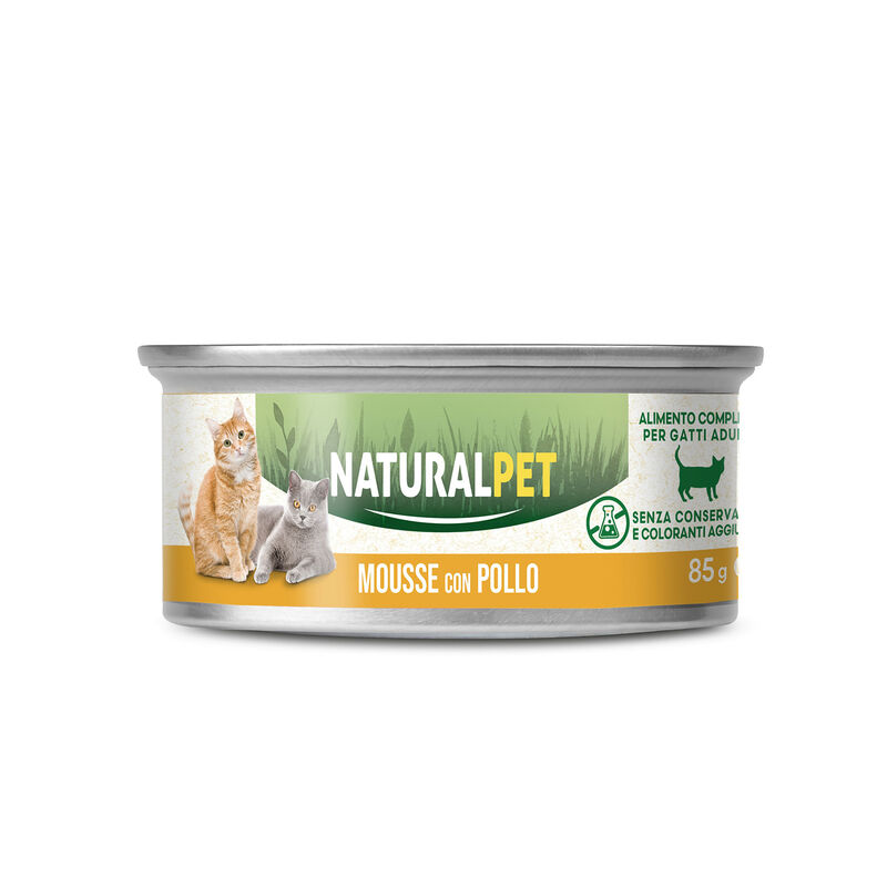 Naturalpet Cat Adult Mousse con Pollo 85 gr