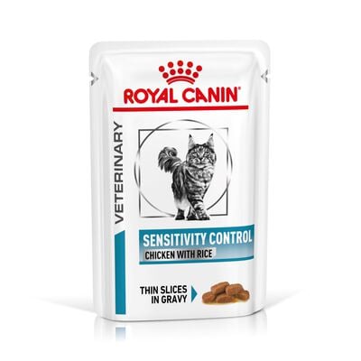 Royal Canin Veterinary Diet Cat Sensitivity Control Pollo con Riso 12x85 gr