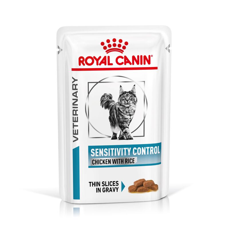 Royal Canin Veterinary Diet Cat Sensitivity Control Pollo con Riso 12x85 gr