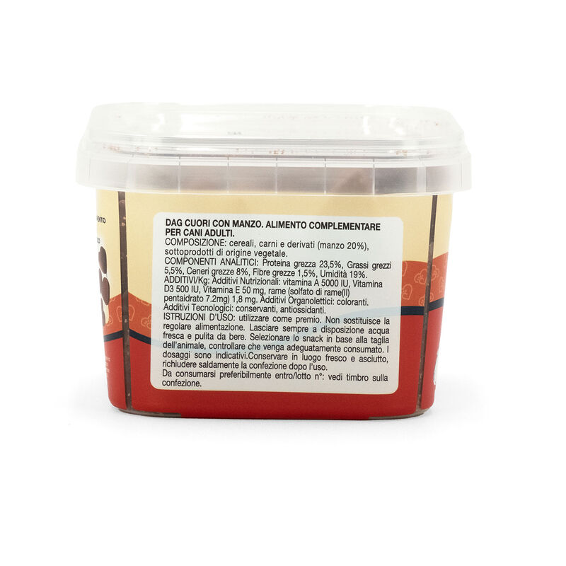 Dag Dog Snack Cuori con Manzo 120gr