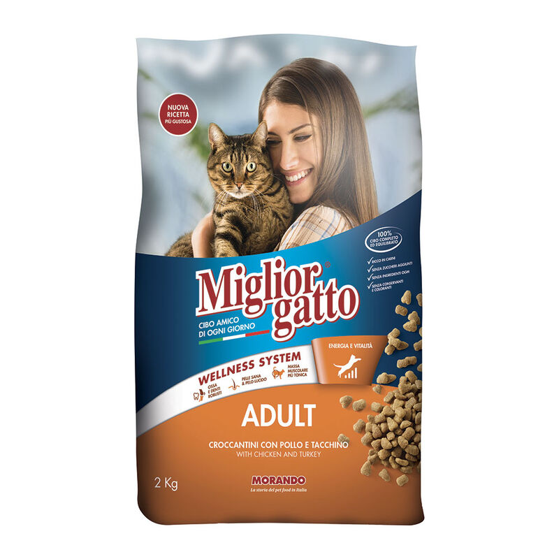 Migliorgatto Cat Adult con Pollo e Tacchino 2 kg