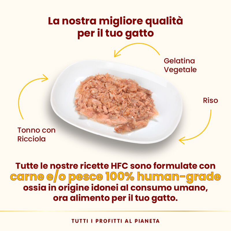 Almo Nature HFC Cat Jelly Tonno con Ricciola 70g