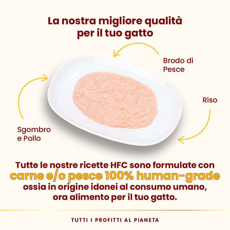 Almo Nature HFC Cat Adult Sgombro e pollo 70gr