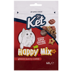 Ket Cat Adult Happy Mix Snack gusto Carne 60gr image number 0