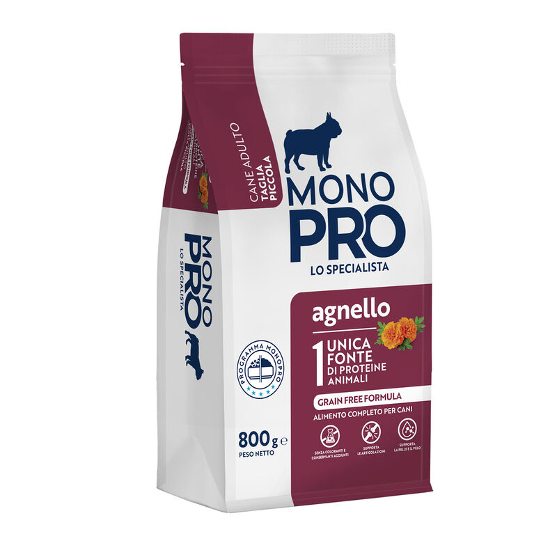 Monopro Dog Adult Mini Grain Free Agnello 800 gr