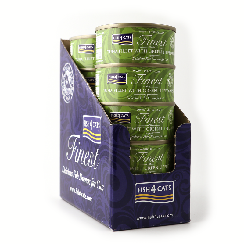 Fish4Cats Finest Cibo Umido per gatti Tonno e molluschi 70 gr