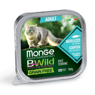 Monge Natural Superpremium BWild per gatti adulti Merluzzo 100 gr