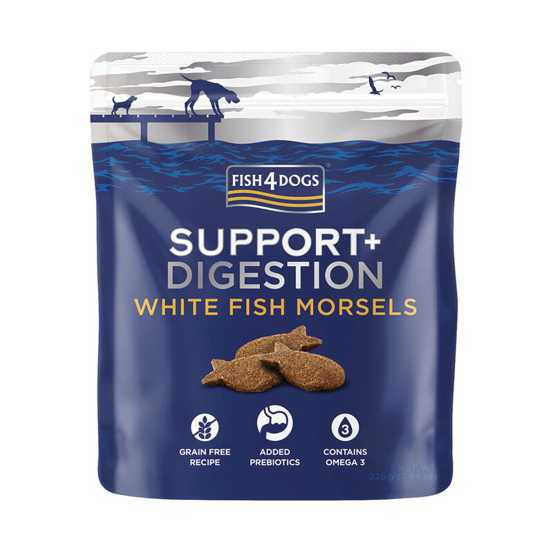 Fish4Dogs Digestion White Fish Morsels Support+ 225gr