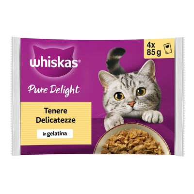 Whiskas Cat Straccetti Tenere Delicatezze 4 x 85 gr