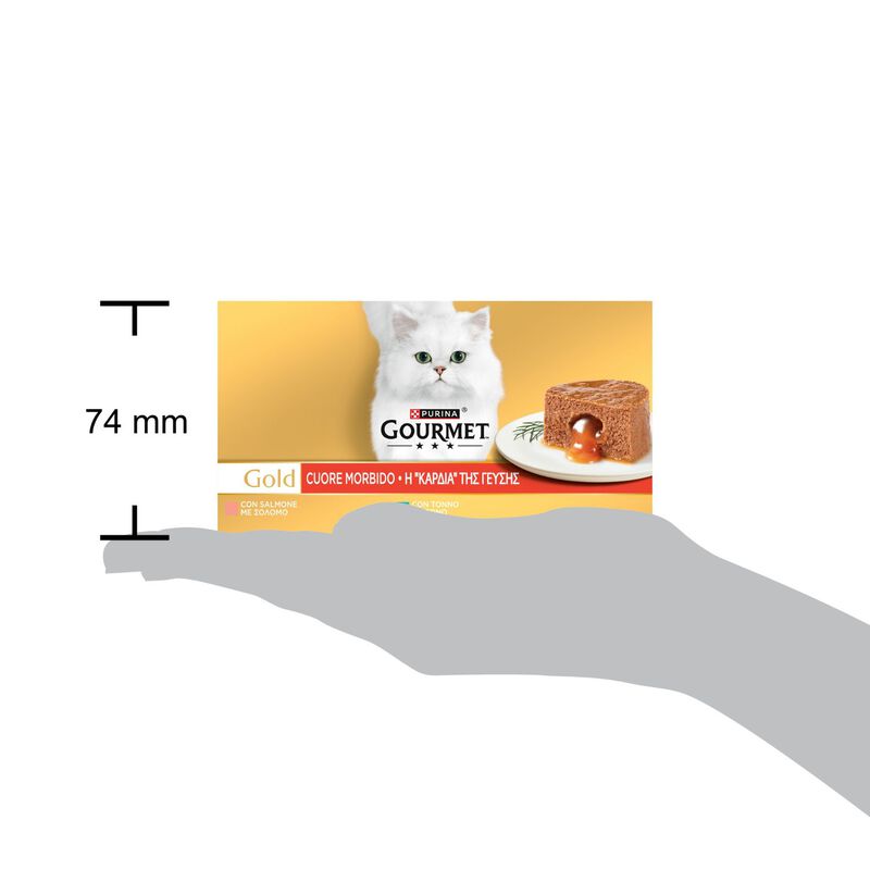 Gourmet Gold Cuore Morbido Cat con Tonno e Salmone 4 pz x 85 gr