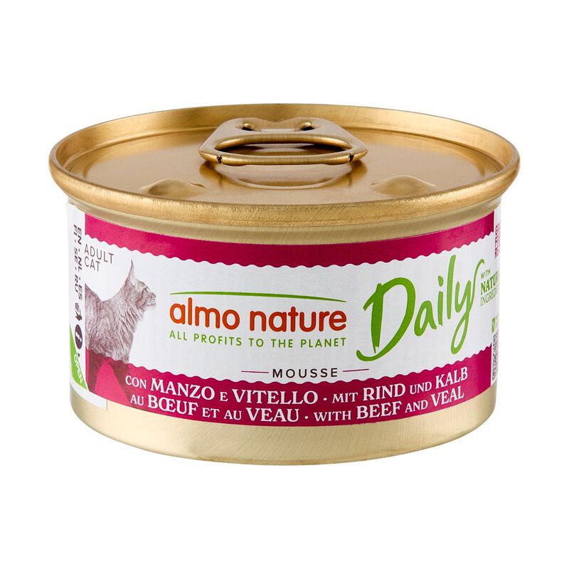 Almo Nature Cat Adult Daily Mousse con Manzo e Vitello 85 gr