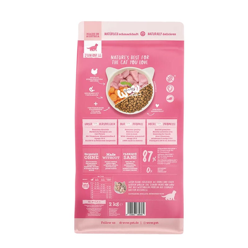 Wow Kitten Pollame con carote 2 kg