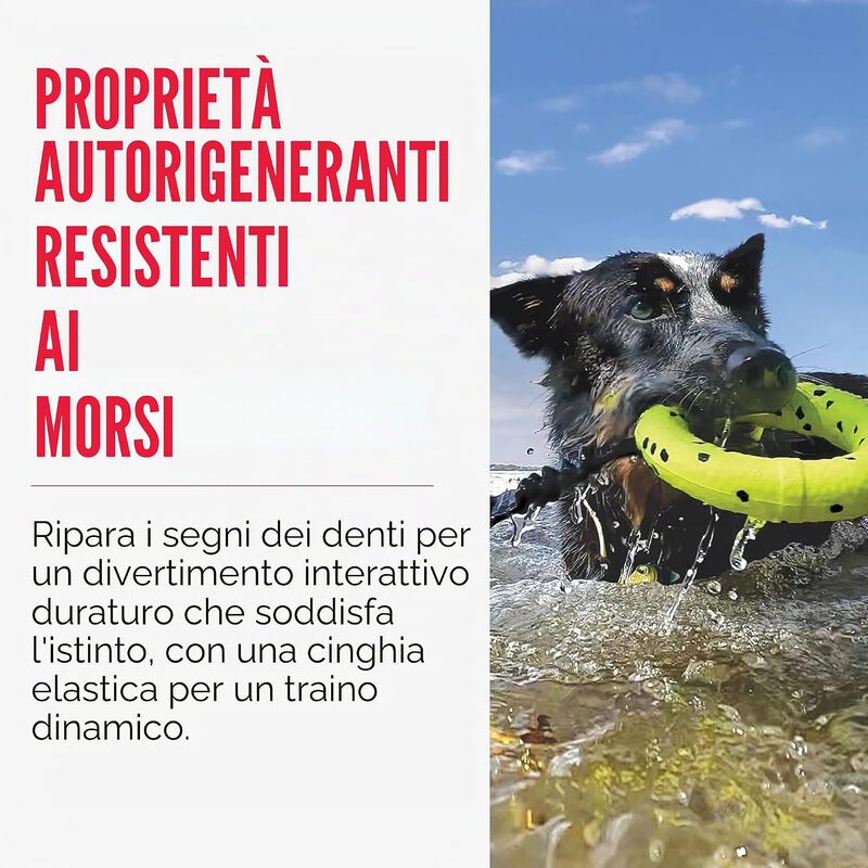 Kong Reflex Tug per cani Giallo 1 pz