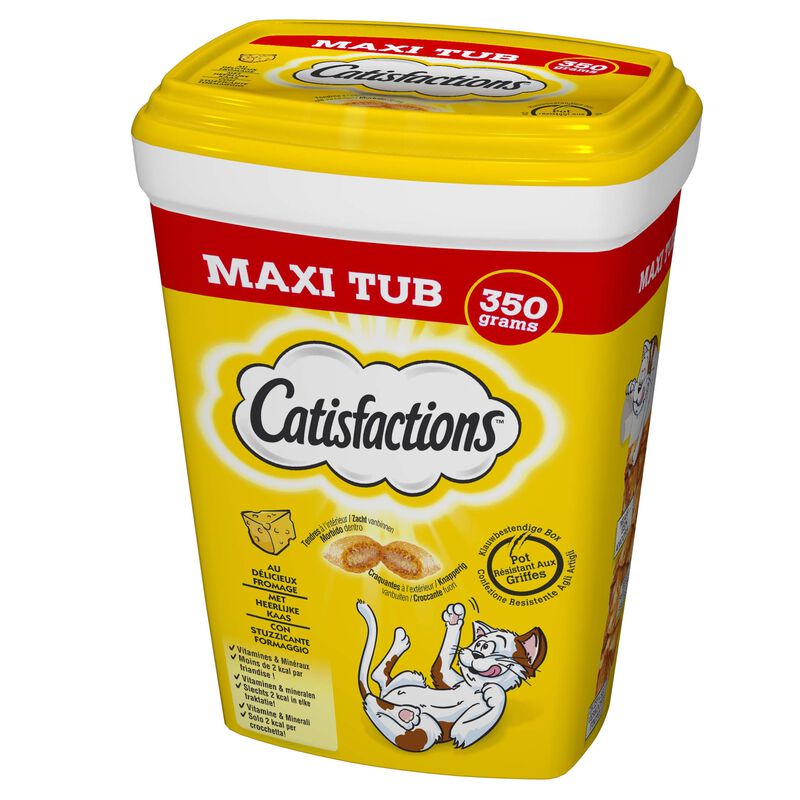 Catisfactions Cat Mega Tub al Formaggio 350 gr|L'Isola dei Tesori