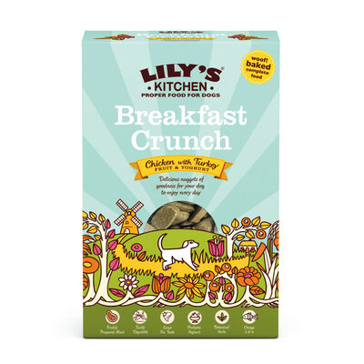 Lily's Kitchen Dog Adult Breakfast Crunch, Pollo, Tacchino e Frutta 800 gr