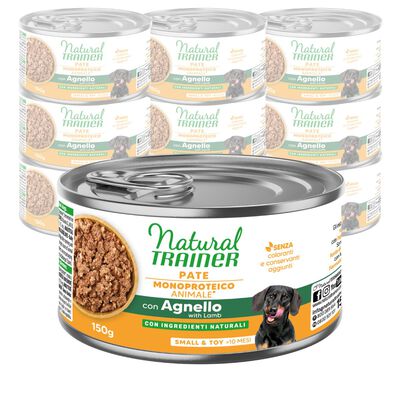 Natural Trainer Sensitive Dog Adult Small&Toy No Gluten con Agnello 150 gr