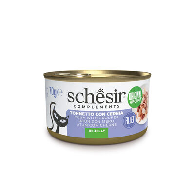 Schesir Cat Adult Tonnetto con Cernia in jelly 70 gr