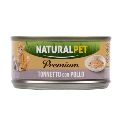 Naturalpet Premium Cat Adult Tonnetto con pollo 70gr