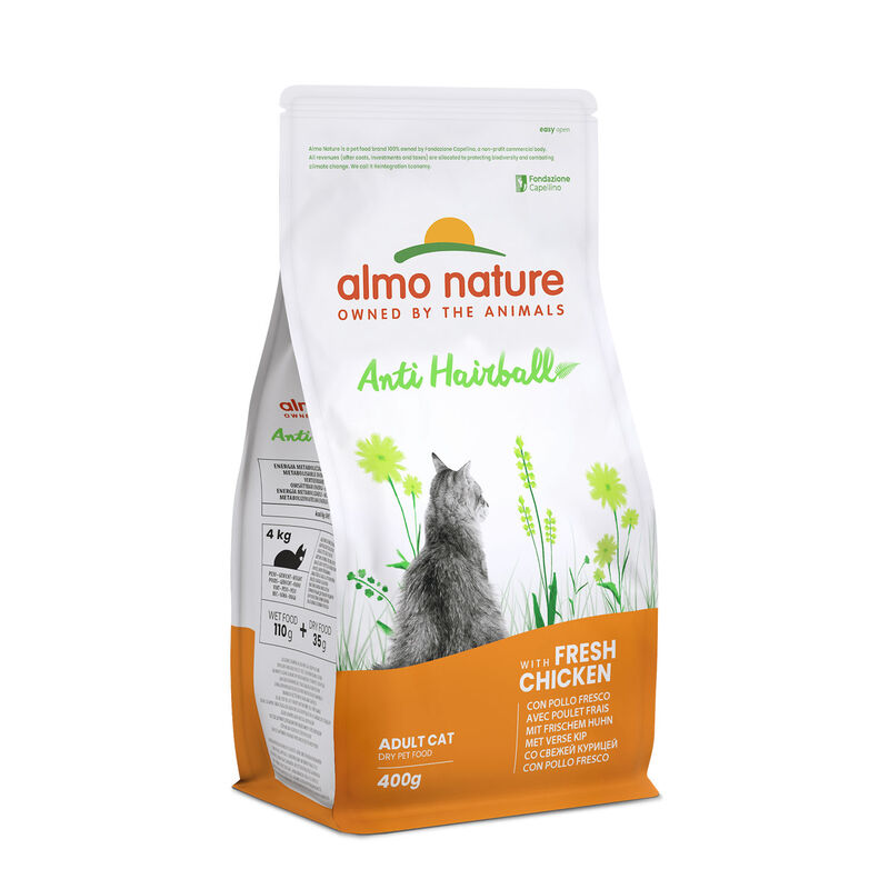 Almo Nature Holistic Anti-hairball Cat con Pollo Fresco 400 gr