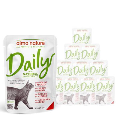Almo Nature Daily Cat Adult Pollo e Manzo 70gr