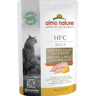 Almo Nature Jelly Cat Filetto Pollo - Alimento Umido per Gatti