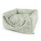 Leo Pet Cuccia Cuccia Cubo Verde e Bianco 40x40x40 cm