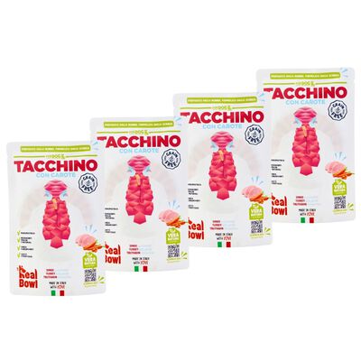 Real Bowl Cibo umido per cani adulti Tacchino 400 gr