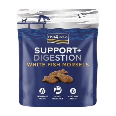 Fish4Dogs Digestion White Fish Morsels Support+ 225gr