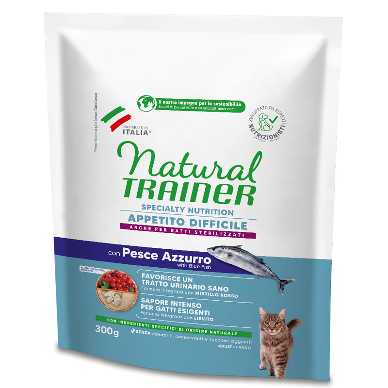 Natural Trainer Cat Exigent con Pesce Azzurro 300 gr