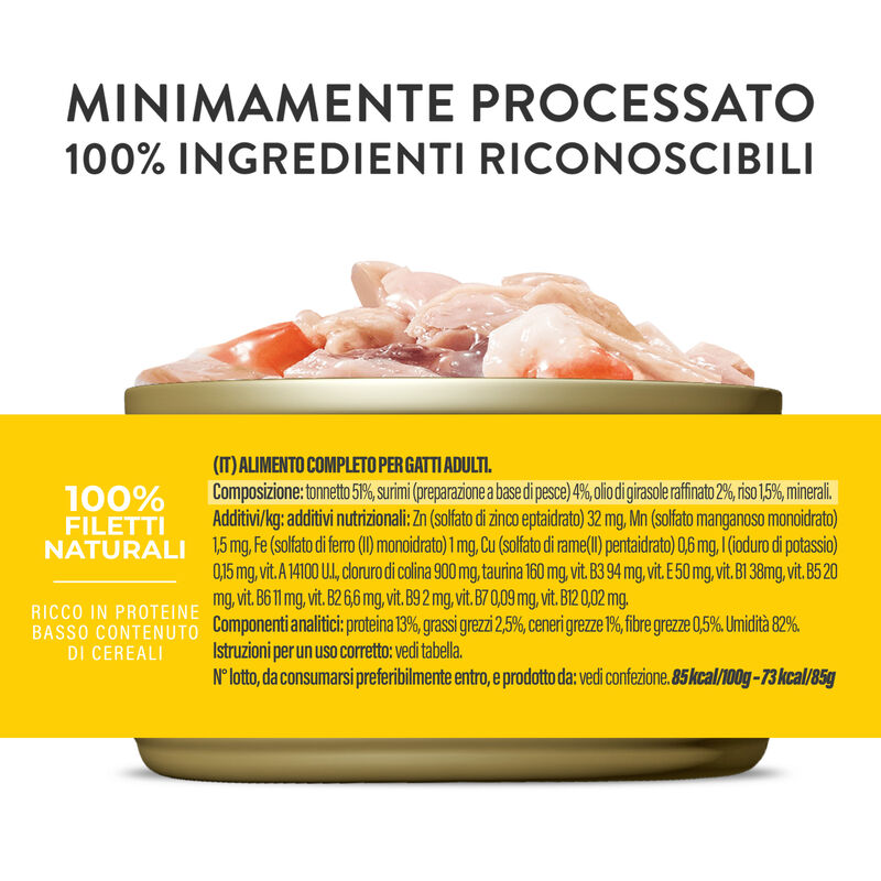 Schesir Cat Adult Tonnetto con surimi jelly 85g