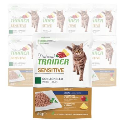 Natural Trainer Cat Sensitive Agnello 85 gr