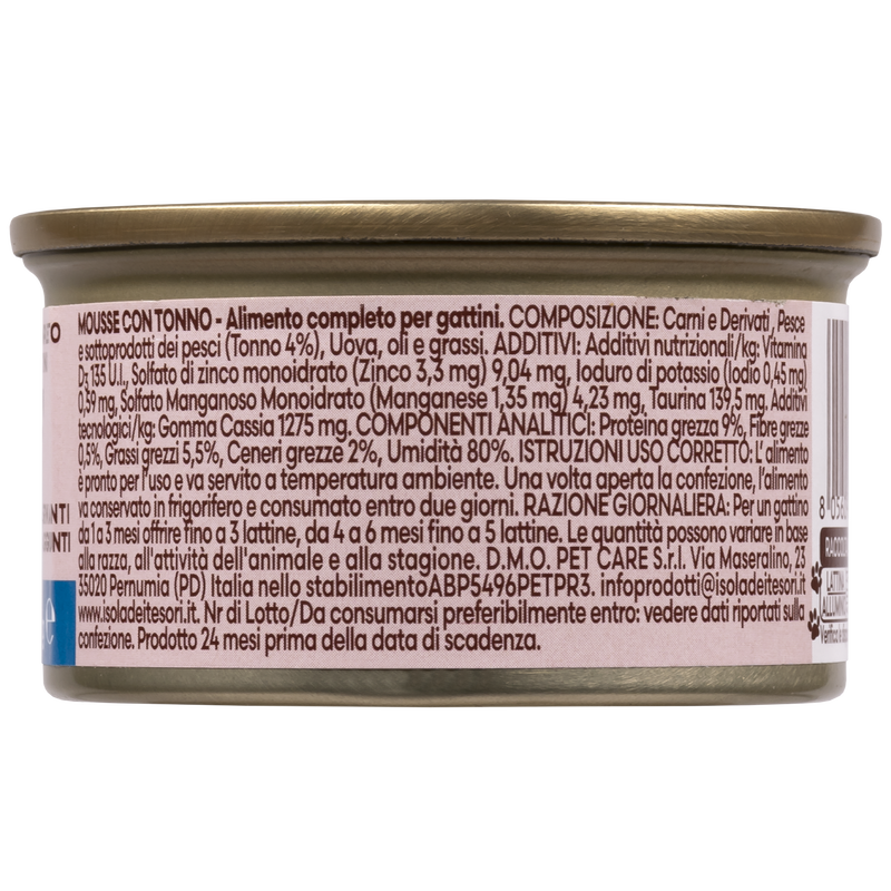 Naturalpet Kitten Prime Orme Mousse con Tonno 85 gr