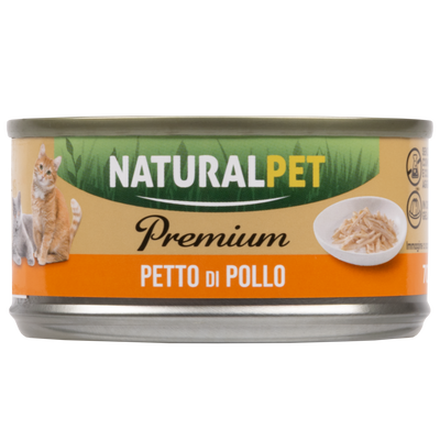 Naturalpet Premium Cat Adult petto di Pollo 70gr