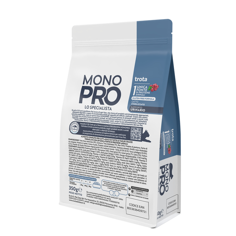Monopro Cat Sterilised Trota 350gr