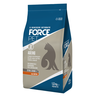 Forcepet Cat Senior 7+ anni Steril Ageing con anatra 1,2kg