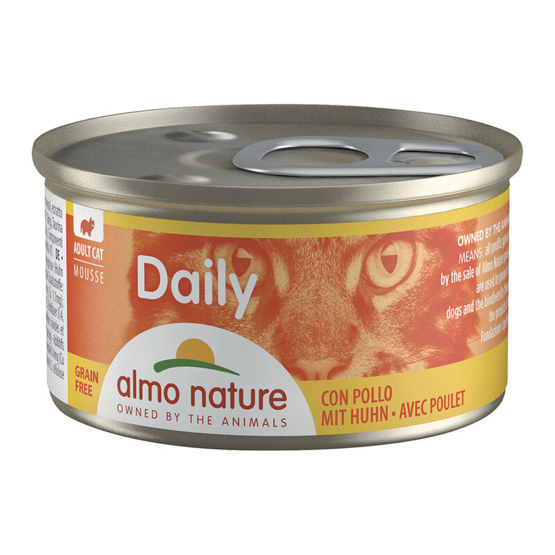 Almo Nature Daily Cat Pollo 85g - Alimento completo per gatti