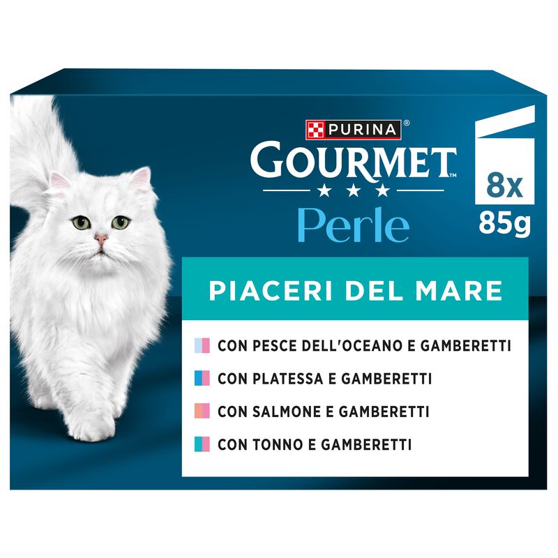 Gourmet Perle Cat Adult Piaceri del Mare 8 x 85 gr