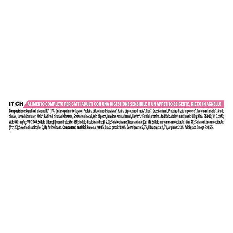 Purina Pro Plan Delicate Digestion Cat Adult 1+Agnello 1,5 kg