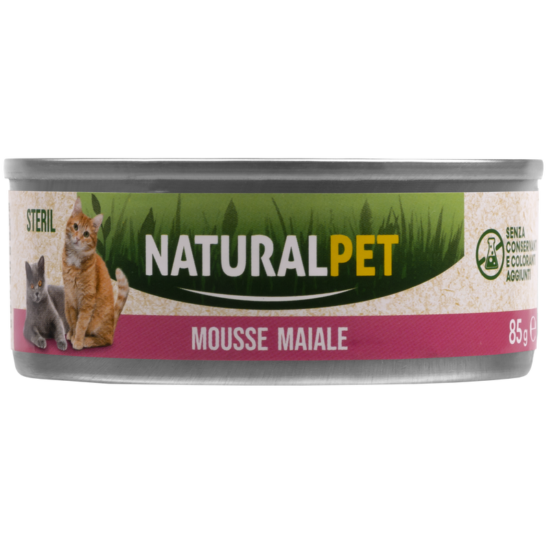 Naturalpet Cat Sterilised Mousse al maiale 85gr