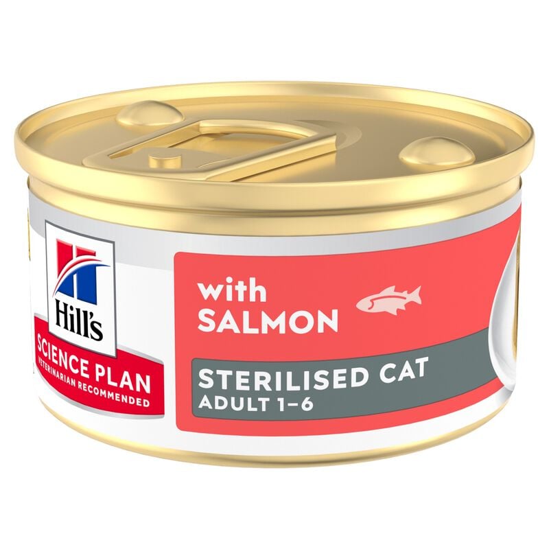 Hill's Science Plan Sterilised Adult Mousse per gatti sterilizzati con Salmone 85 gr